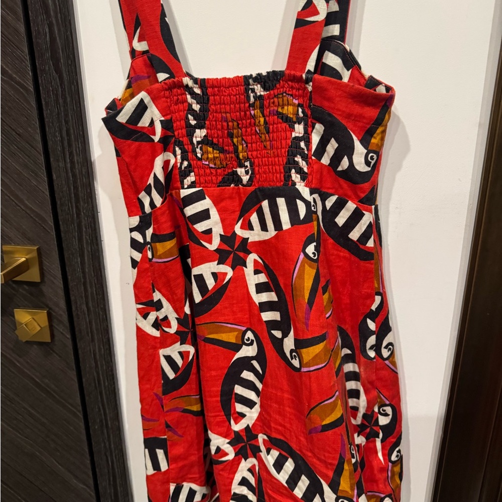Farm Rio Red Tropical Print Dress - Picture 4 of 5